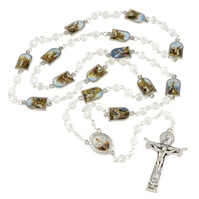 6mm Crystal Stations of the Cross Rosary