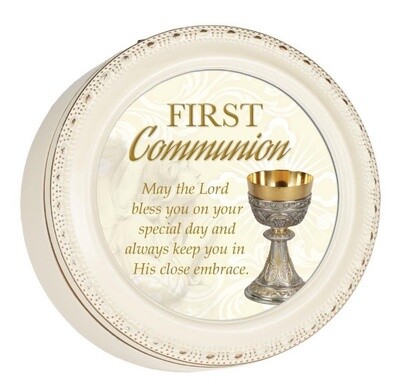 First Communion Tiny Keepsake Box Ivory