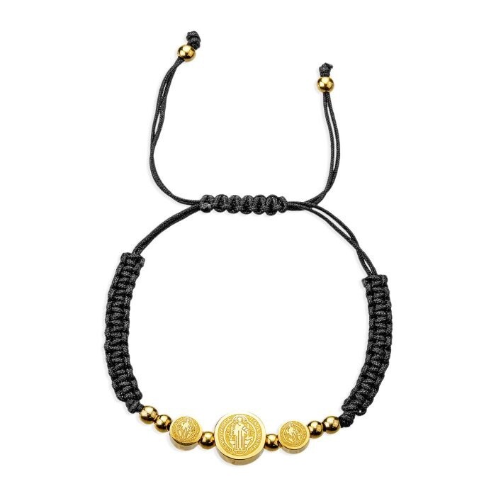Saint Benedict Corded Bracelet