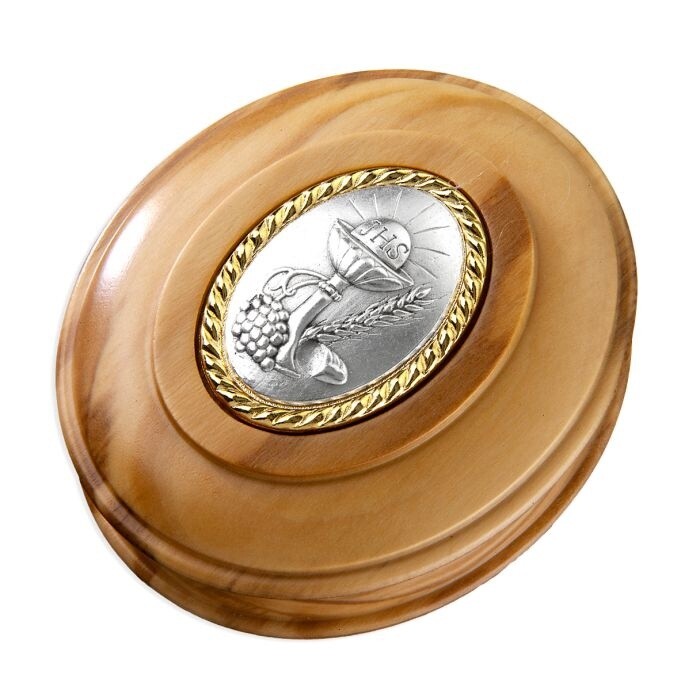 Communion Olive Wood Keepsake Box