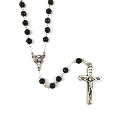 Black Rosary 7 mm