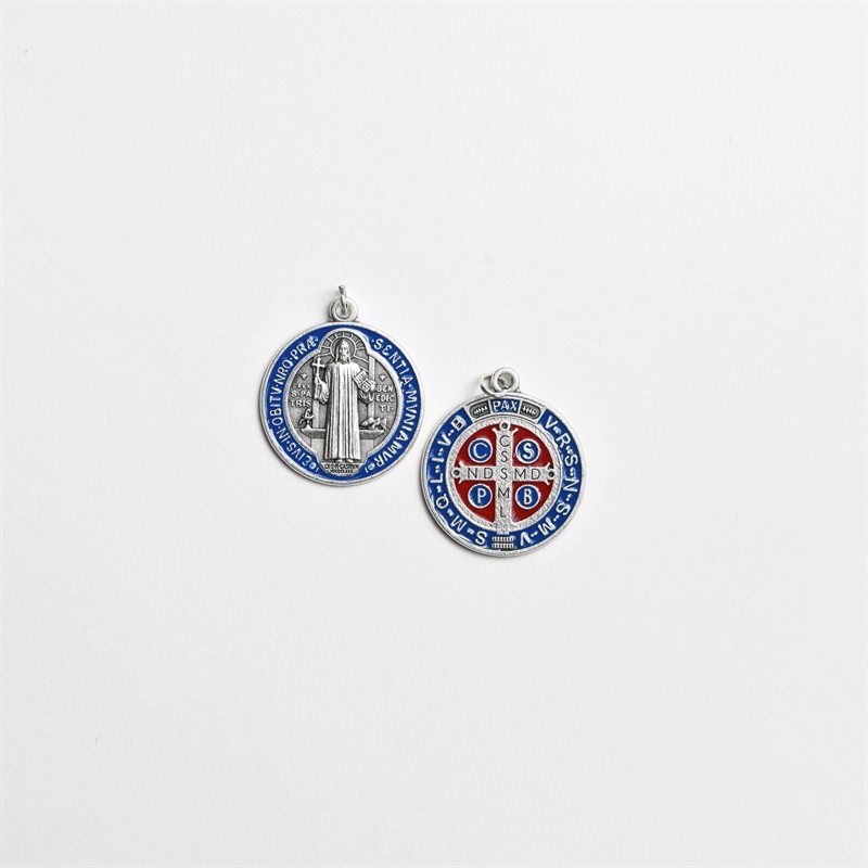 St Benedict Round Colored Medal