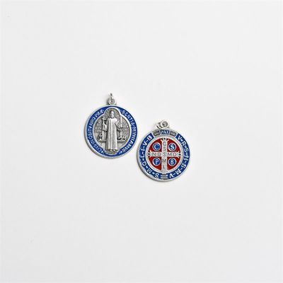 St Benedict Round Colored Medal