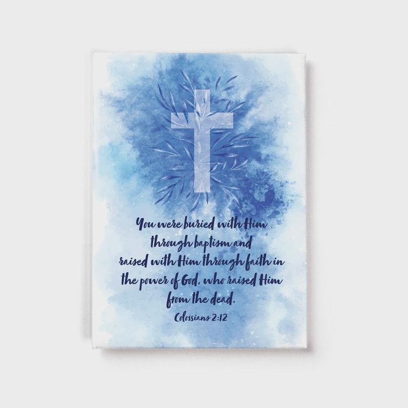 BAPTISM - COLOSSIANS 2:12 - FRIDGE SCRIPTURE MAGNET