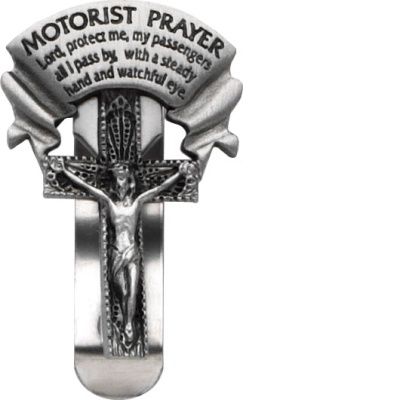 BF Motorist Prayer Cross Visor Clip