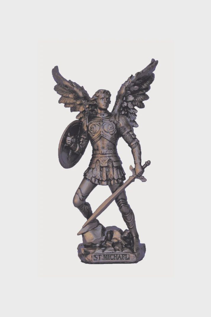 St. Michael without the devil in Cold Cast Bronze