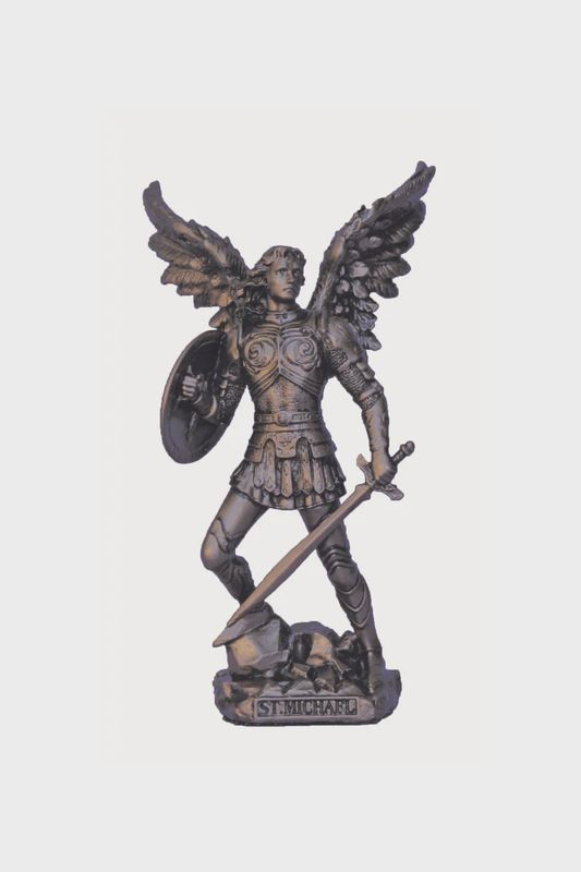 St. Michael without the devil in Cold Cast Bronze