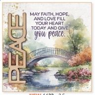 Peace-May Faith, Hope and Love Magnet