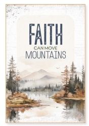 Faith Can Move Mountains Mini Blessings Plaque