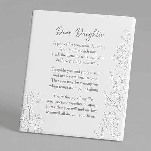 6&quot;H DAUGHTER WALL PLAQUE