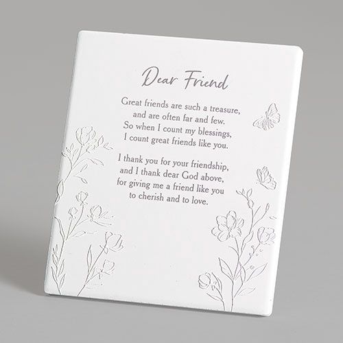 6&quot;H FRIEND WALL PLAQUE