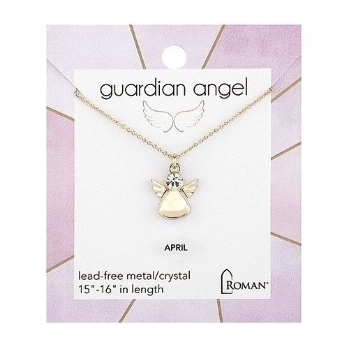 15-16&quot; Guardian Angel Necklace April