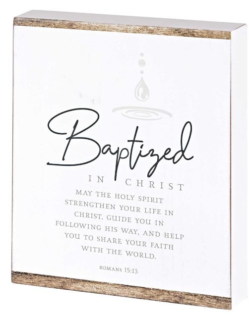Baptized in Christ Plaque