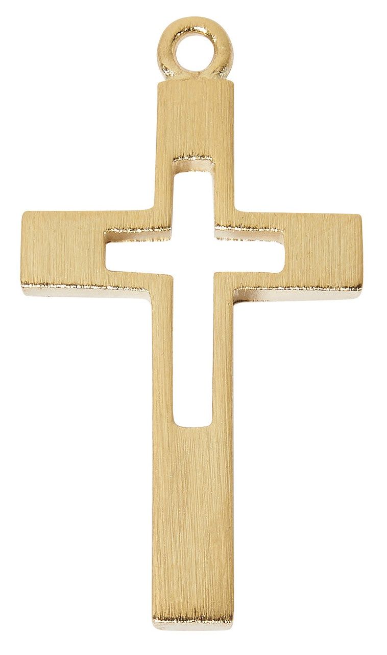 GP PEWTER CROSS 18&quot; CH&amp;BX (H617)