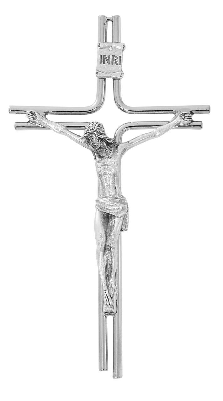 6&quot; SILVER OX CUT OUT CRUCIFIX