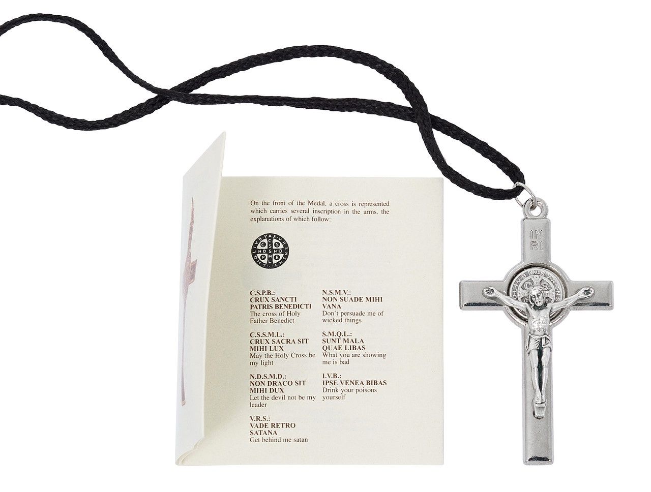 2.25&quot; SILVER OX ST. BENEDICT CRUCIFIX.