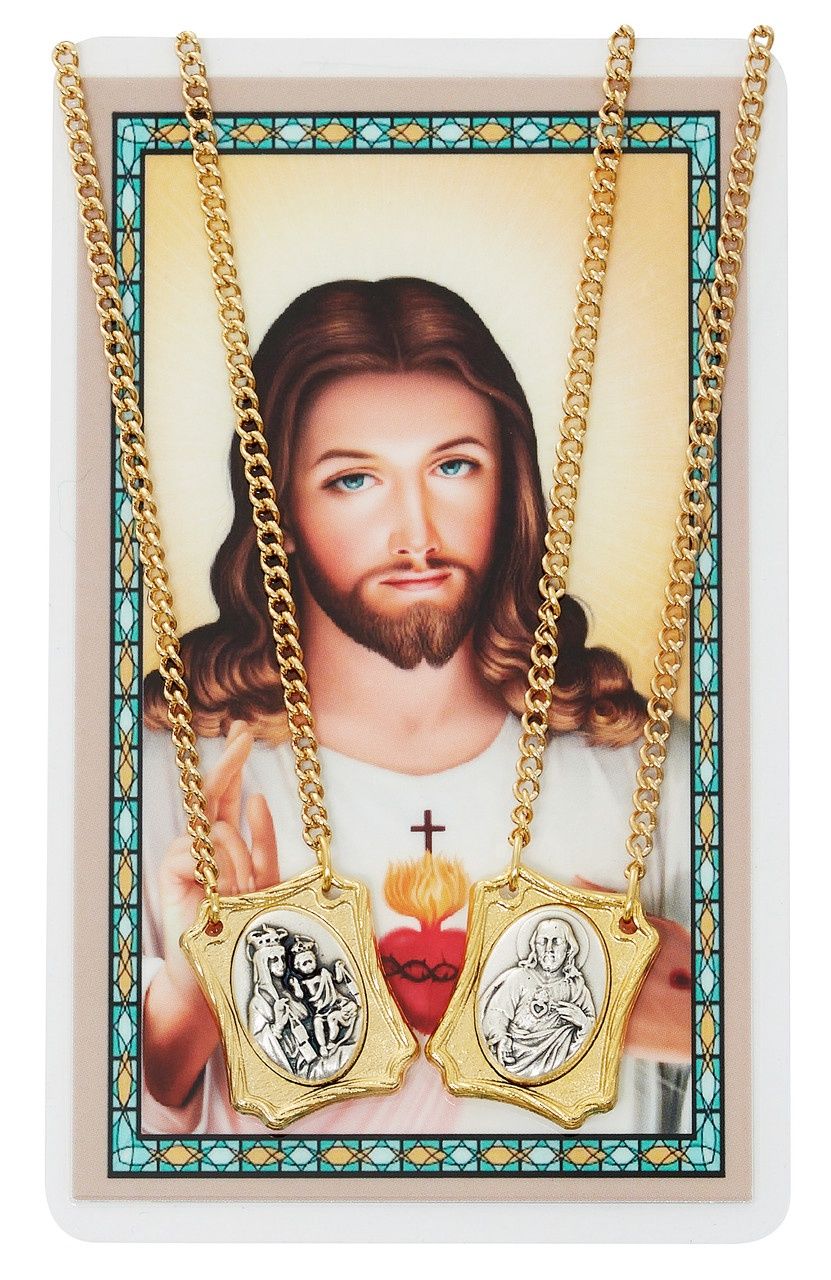 SCAPULAR PENDANT &amp; PRAYER CARD