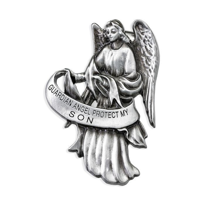 Guardian Angel Protect My Son Auto Visor Clip