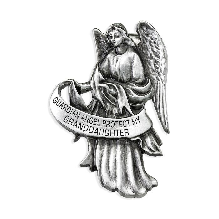 Guardian Angel Protect My Granddaughter Auto Visor Clip