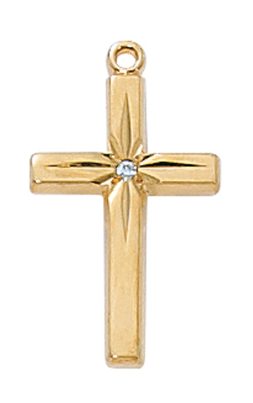 GP PEWTER CROSS 18&quot; CHAIN