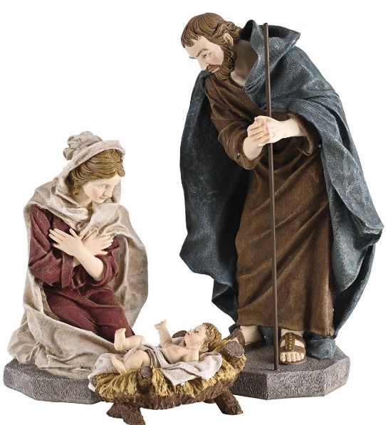 Nativity Holy Family Staff Cloth 17.75H