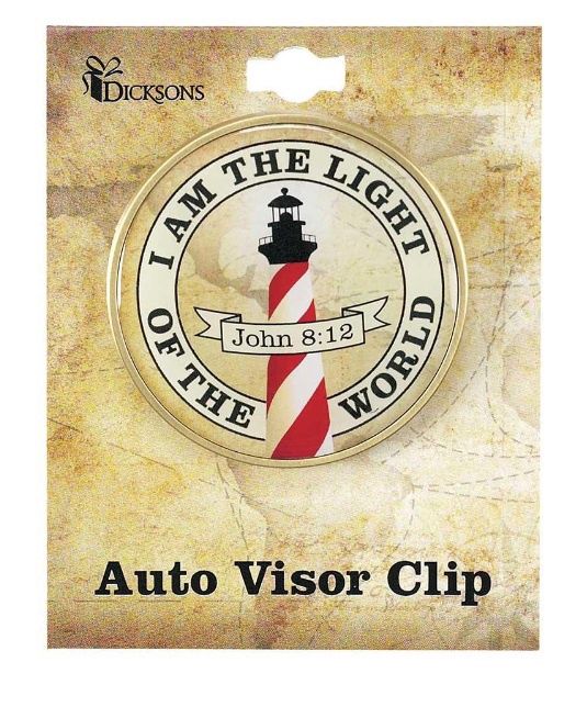 I AM THE LIGHT OF THE WORLD VISOR CLIP