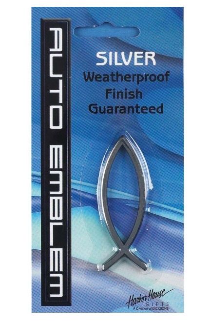 Small Fish Silver Auto Emblem
