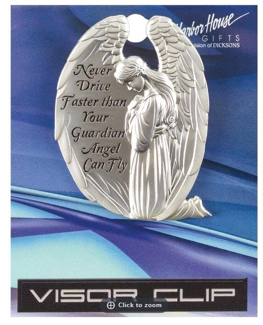 VISOR CLIP GUARDIAN ANGEL ANT.SIL