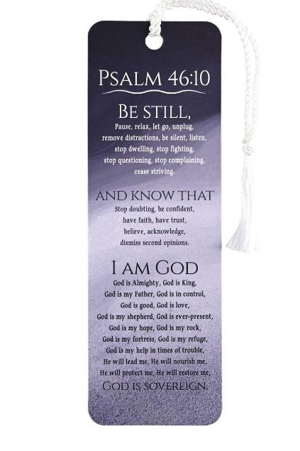 Tassel Bookmark Be Still And Know Psalm