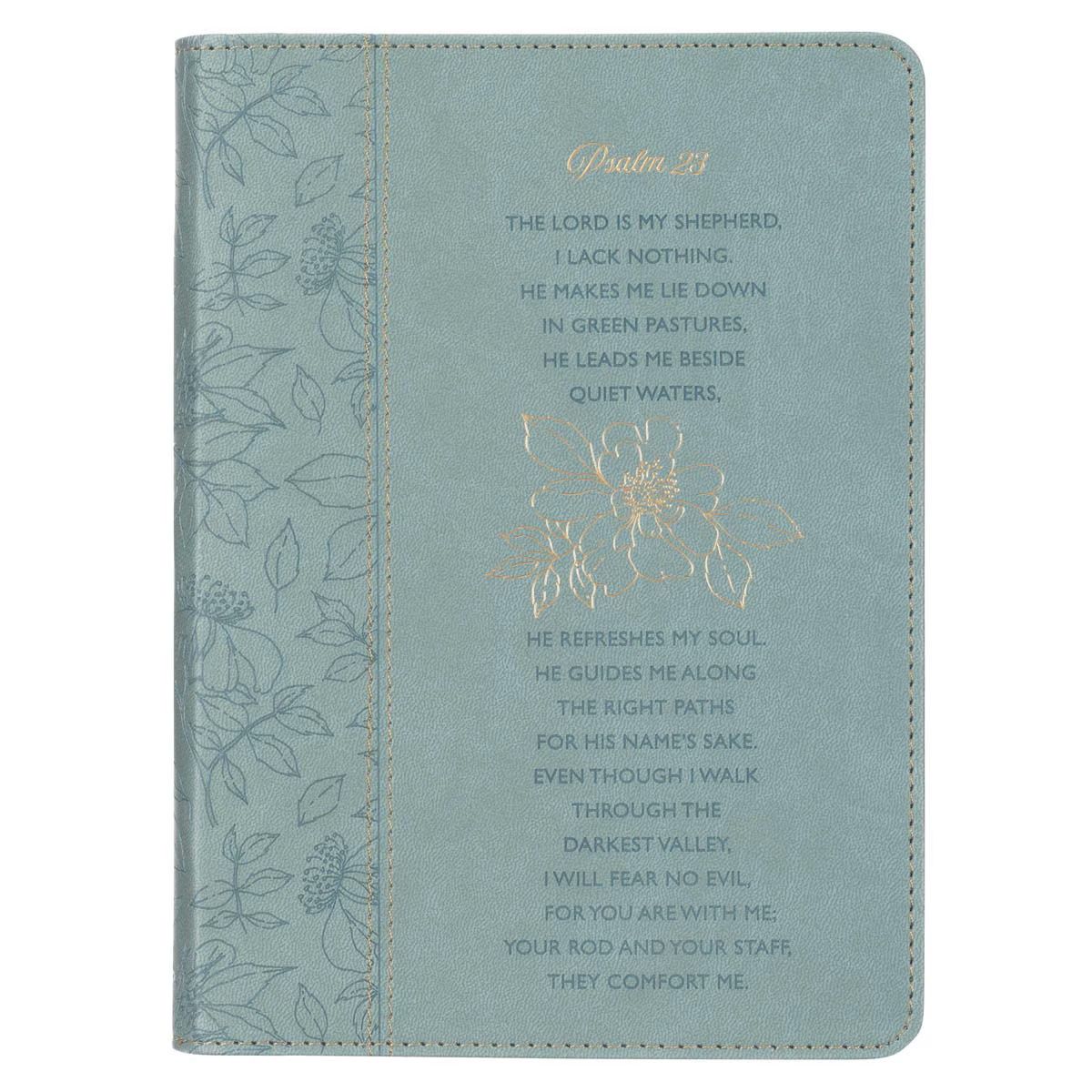 Psalm 23 Blue Faux Leather Classic Journal