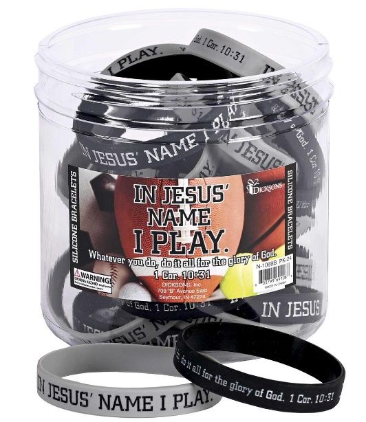 Bracelet Silicone In Jesus Name I Play
