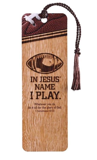 Tassel Bookmark Football In Jesus Name