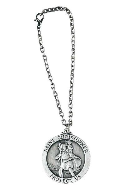 ST Christopher Auto Mirror Dangle