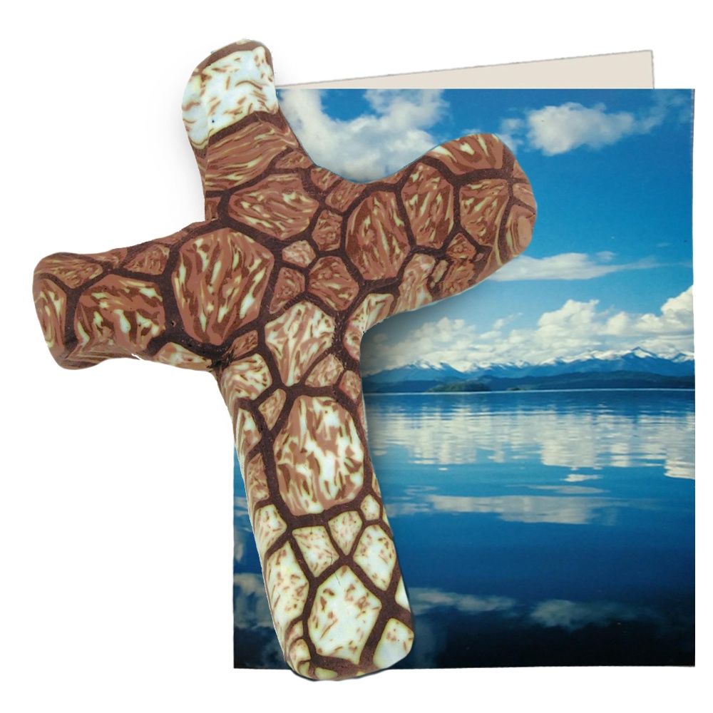 Stone Hand Held Cross