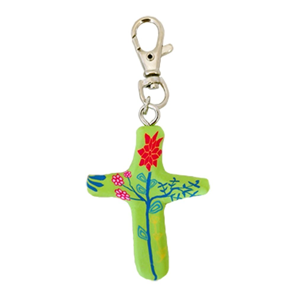 Multiple Blessings (green) Cross Clip