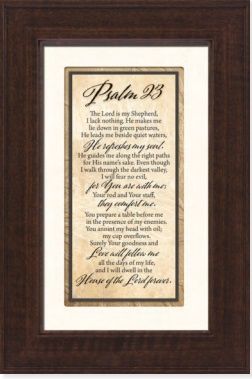 Psalm 23 Framed Print