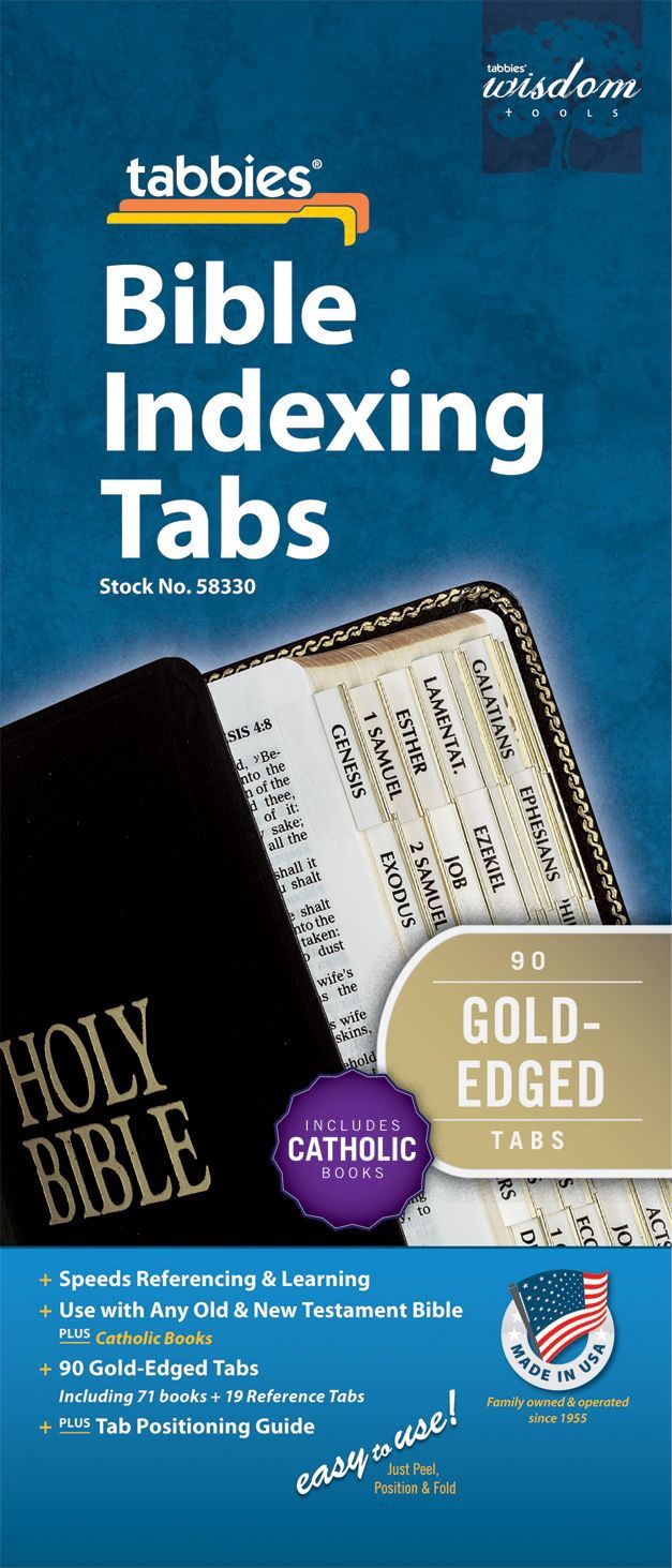 Bible Tabs Catholic  Tabbies Gold
