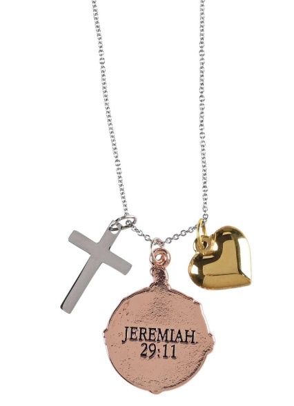 Necklace Compass Heart Grad 20L Chain