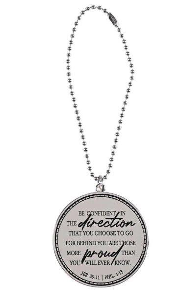 Auto Dangle Graduation Silver Compass