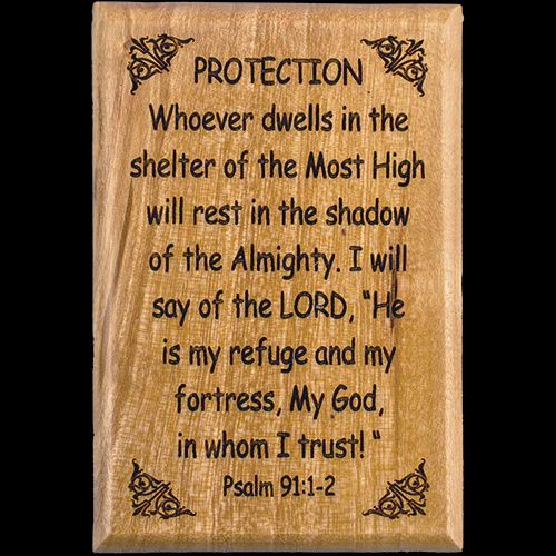 Bible Verse Fridge Magnets, Protection - Psalm 91:1-2