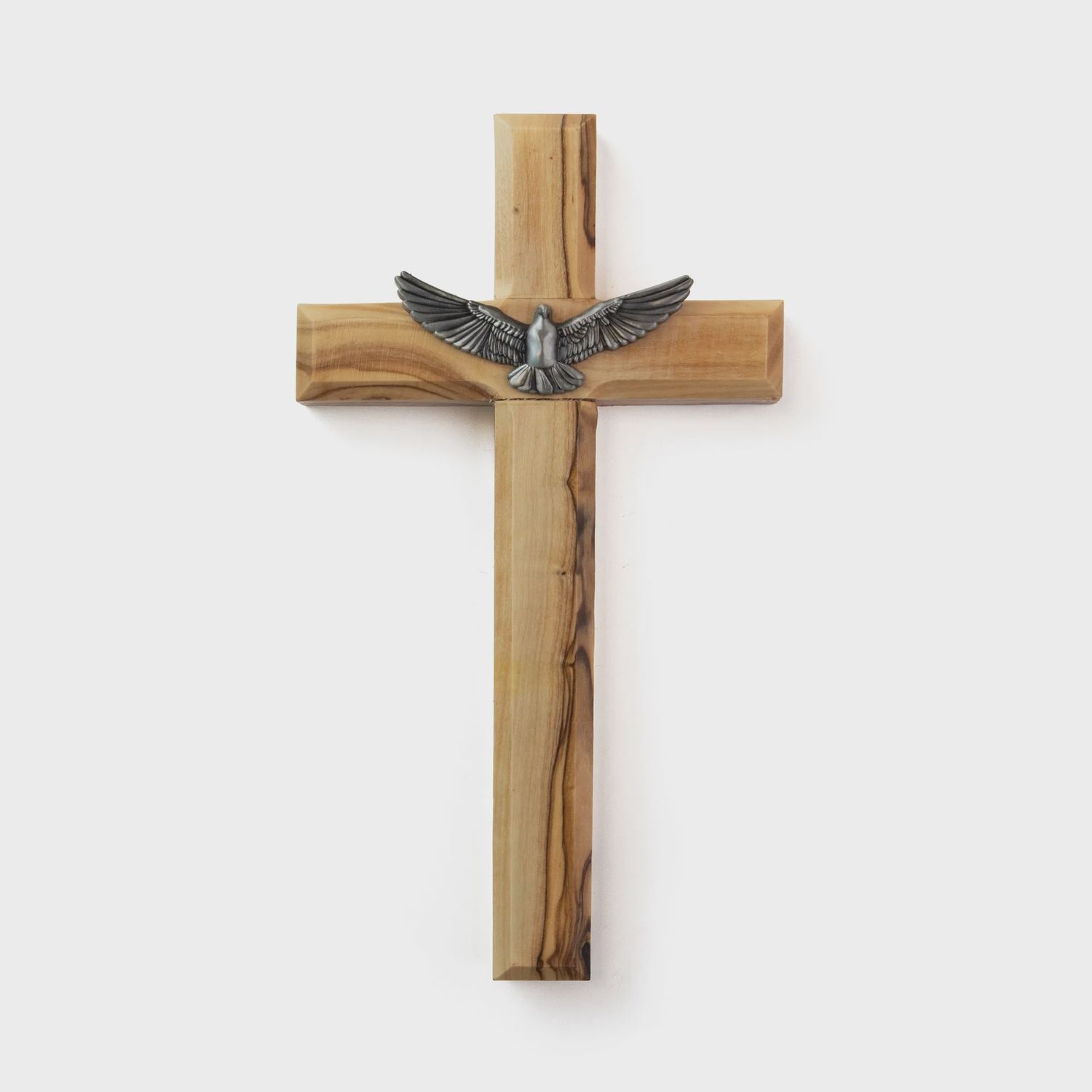6.75&quot; Confirmation Dove Olive Wood Wall Cross