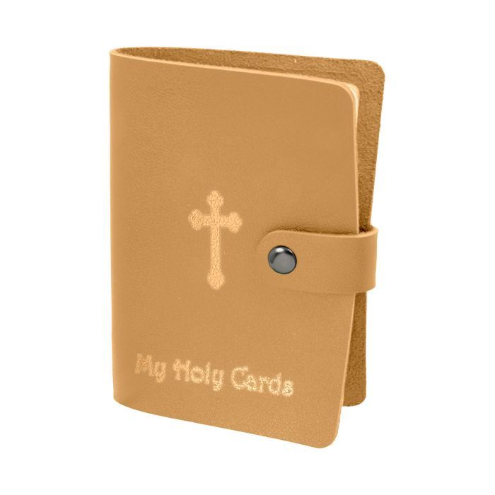 Laminated Card Holder Tan