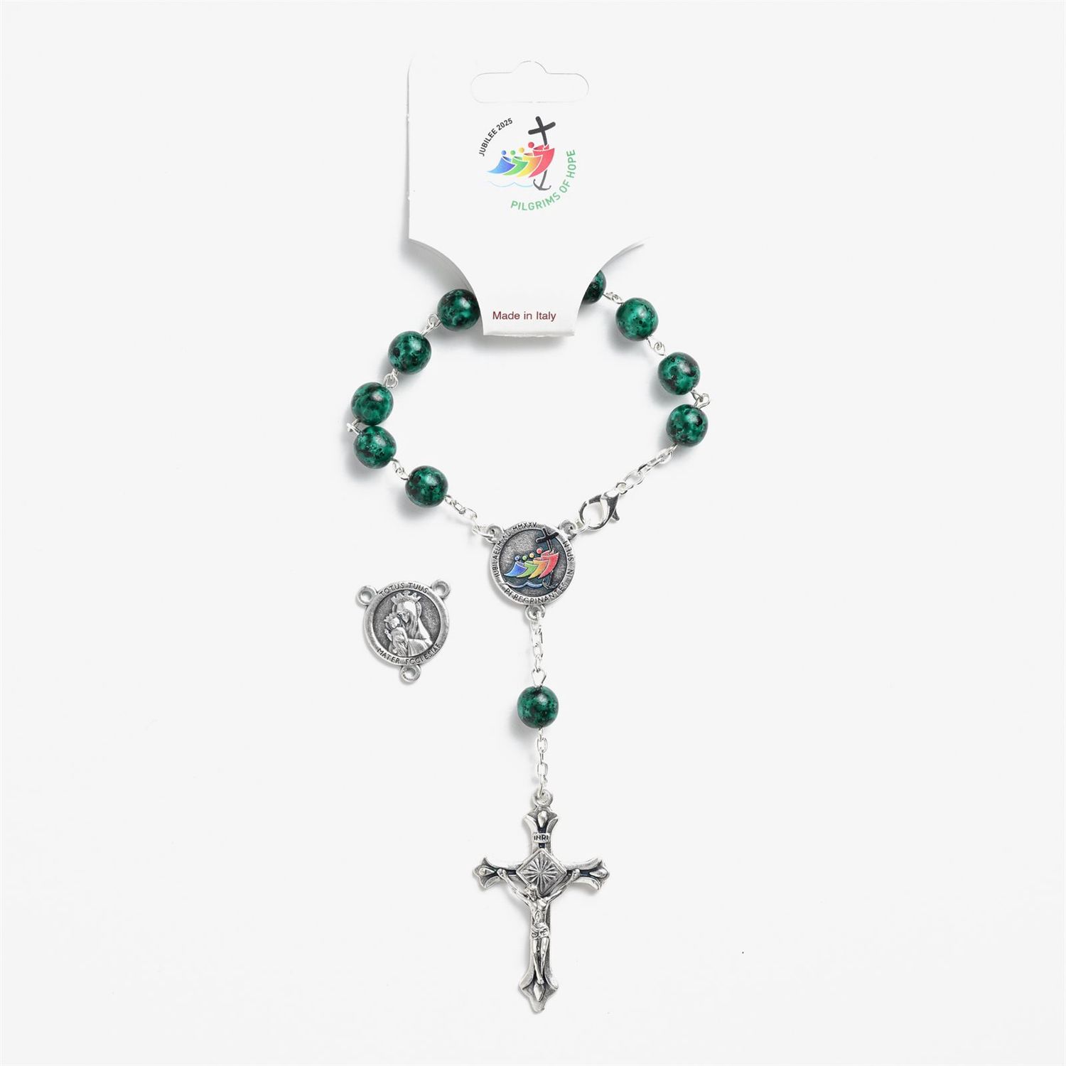 Jubilee  Auto Rosary One Decade Green