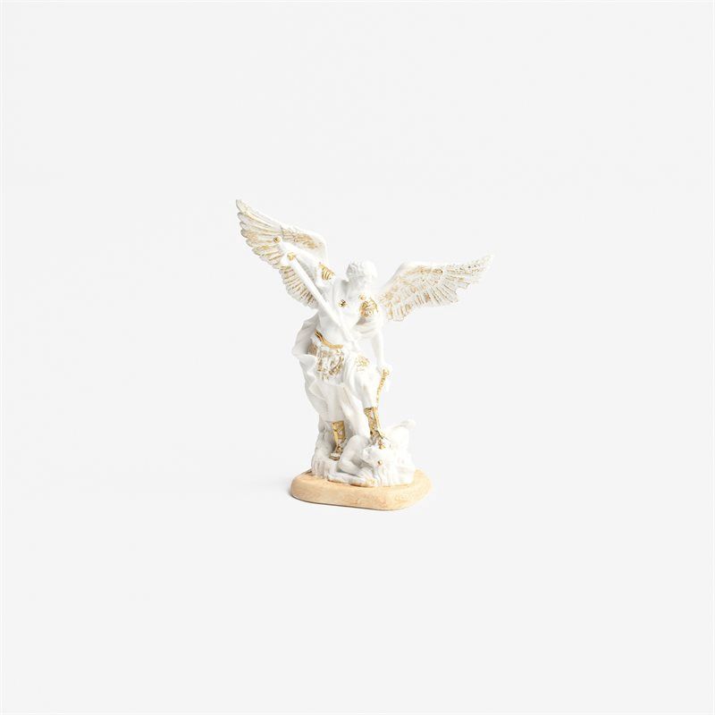 White 3&quot; Saint Michael Archangel Statue