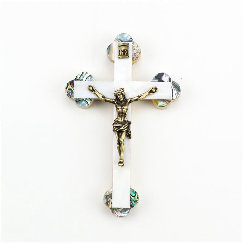 Mother of Pearl Crucifix 5&quot; - 514CW