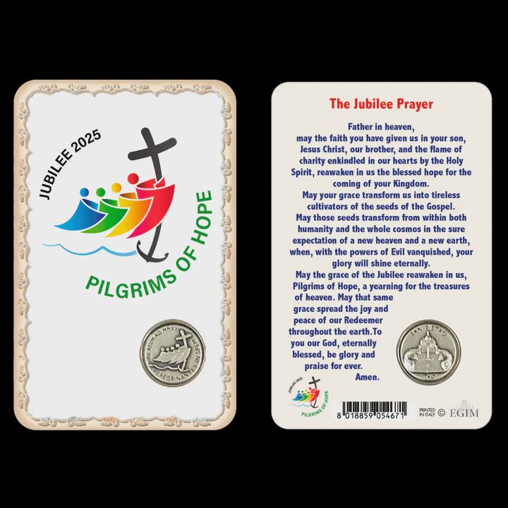 Jublilee Prayer Card - 2025 w/medal