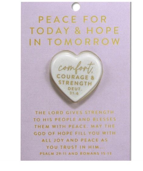 Heart Stone Card Peace For Today