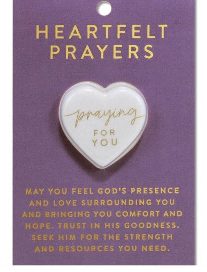 Heart Stone Card Heartfelt Prayers