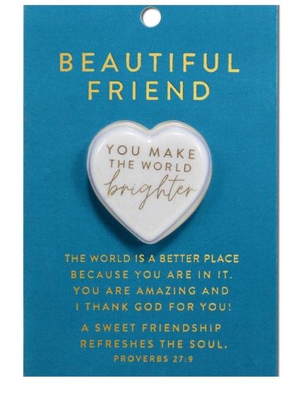 Heart Stone Card Beautiful Friend