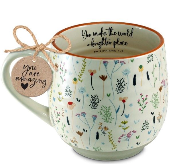 Coffee Mug Make The World Vintage Floral